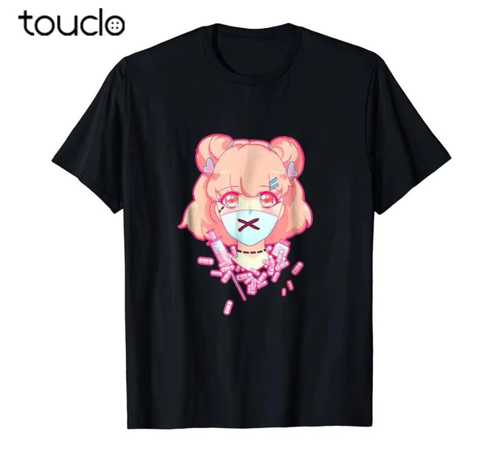 Summer Clothing Brands - Pastel Menhera Anime Pills Psycho Shirt