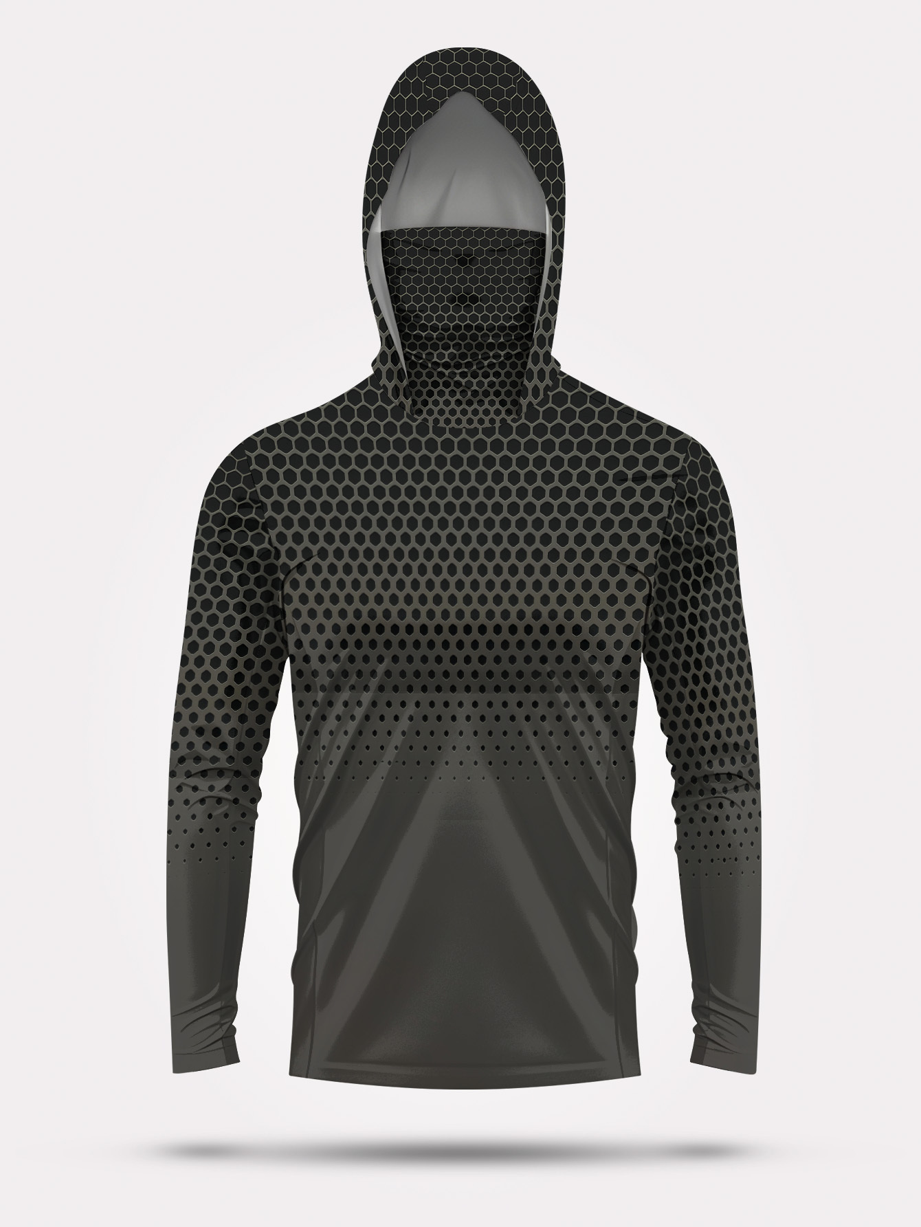 Summer Uv Clothing - Men Hood Fishing Shirt long sleeve