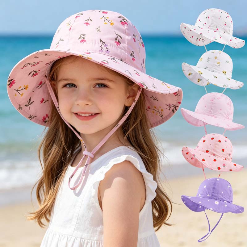 Summer Clothing Capsule - 2026 Kids Girl Hats Summer Print