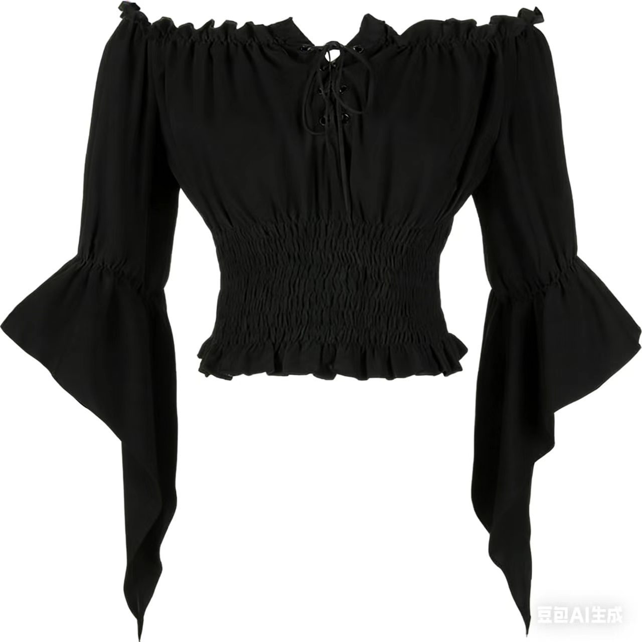 Renaissance Medieval Aristocra - Off Shoulder Blouse review and price