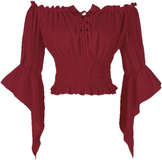 Renaissance Medieval Aristocra - Off Shoulder Blouse review and price