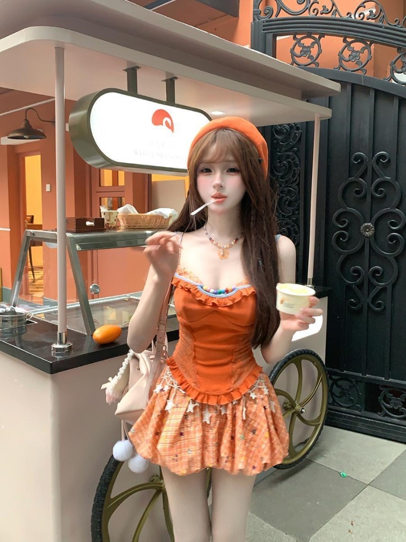 Summer New Orange Dopamine Swe - Summer Clothing Bundle review and price