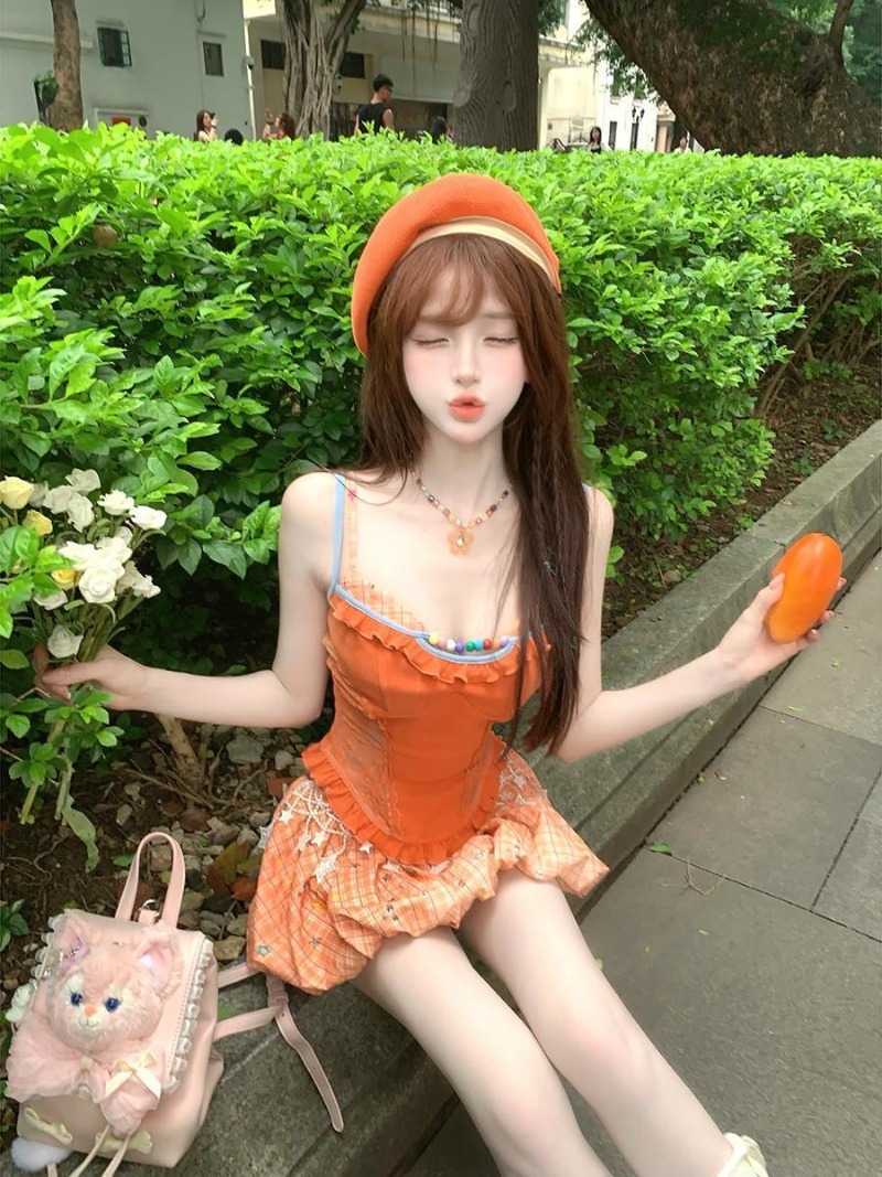 Summer New Orange Dopamine Swe - Summer Clothing Bundle review and price