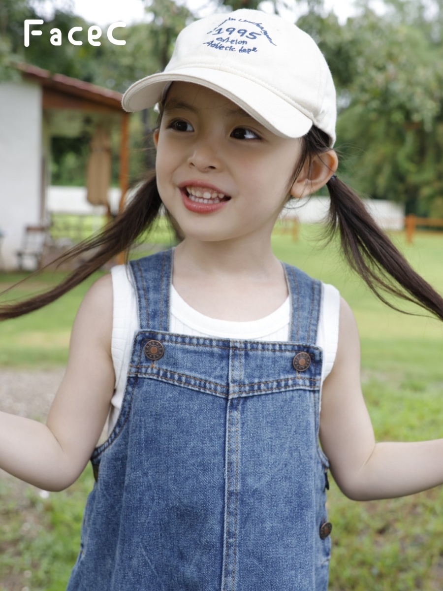Girls Outdoor Camping Denim Ov - Vintage Summer Clothing Brand review and price