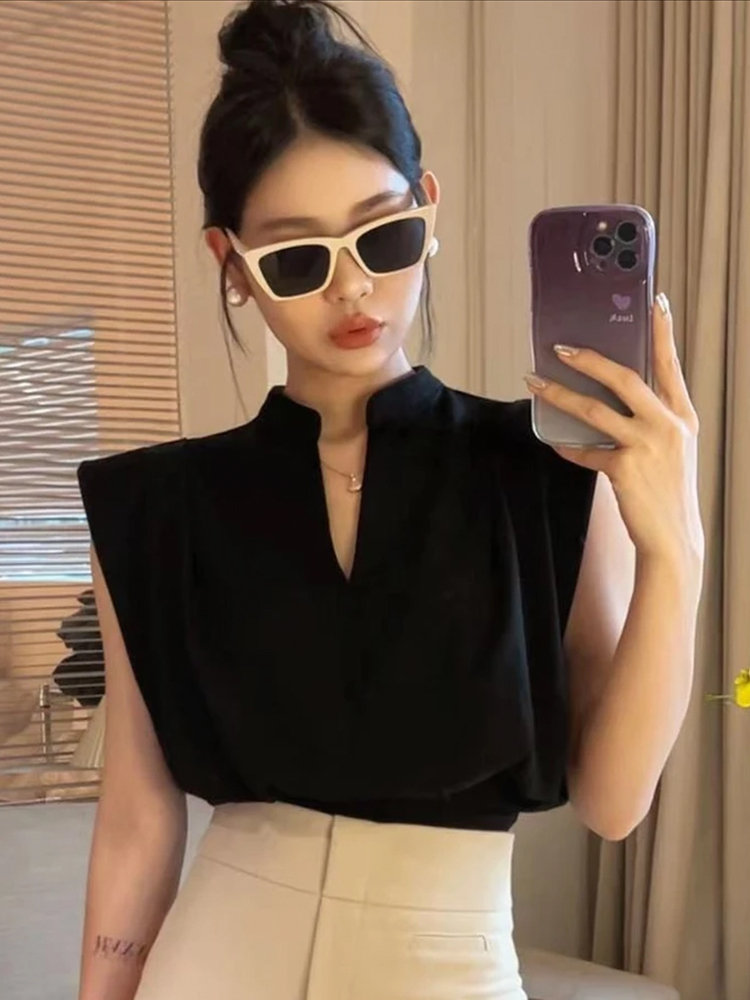 Retro Stand Collar Short Sleev - Summer Clothing Brands review and price