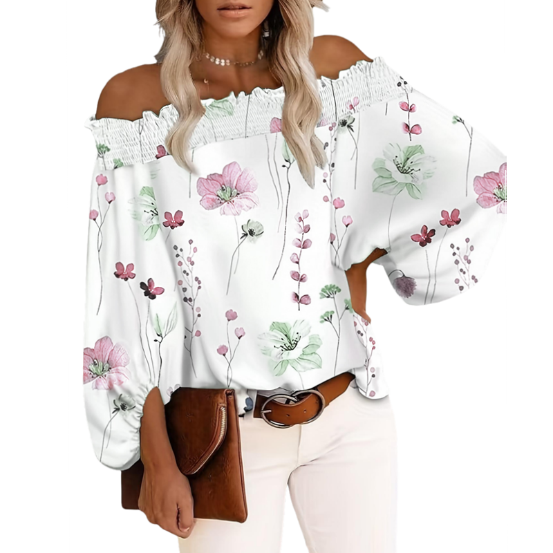 Plus Size New Women's Casual F - Off Shoulder Blouse review and price