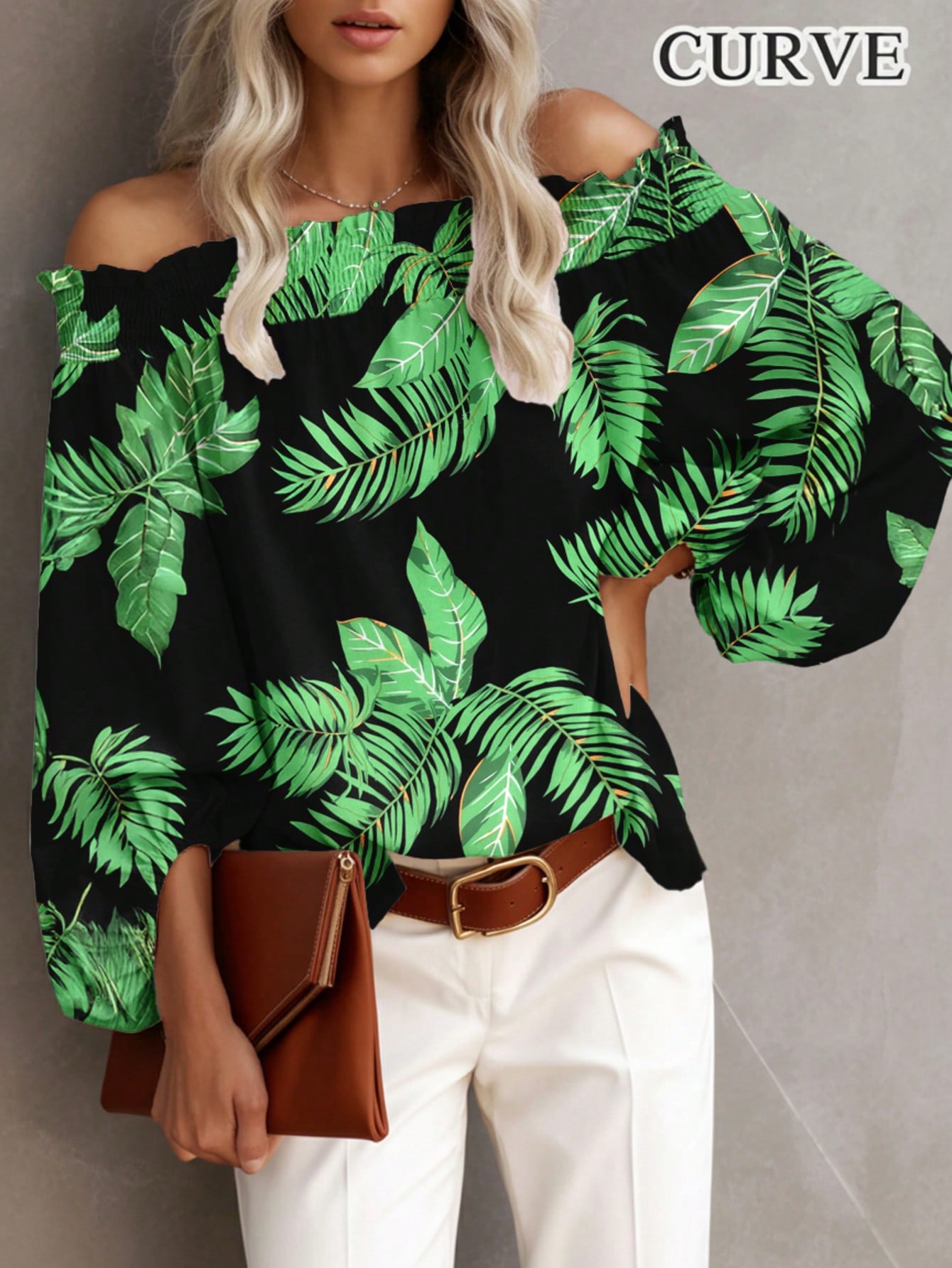 Plus Size New Women's Casual F - Off Shoulder Blouse review and price