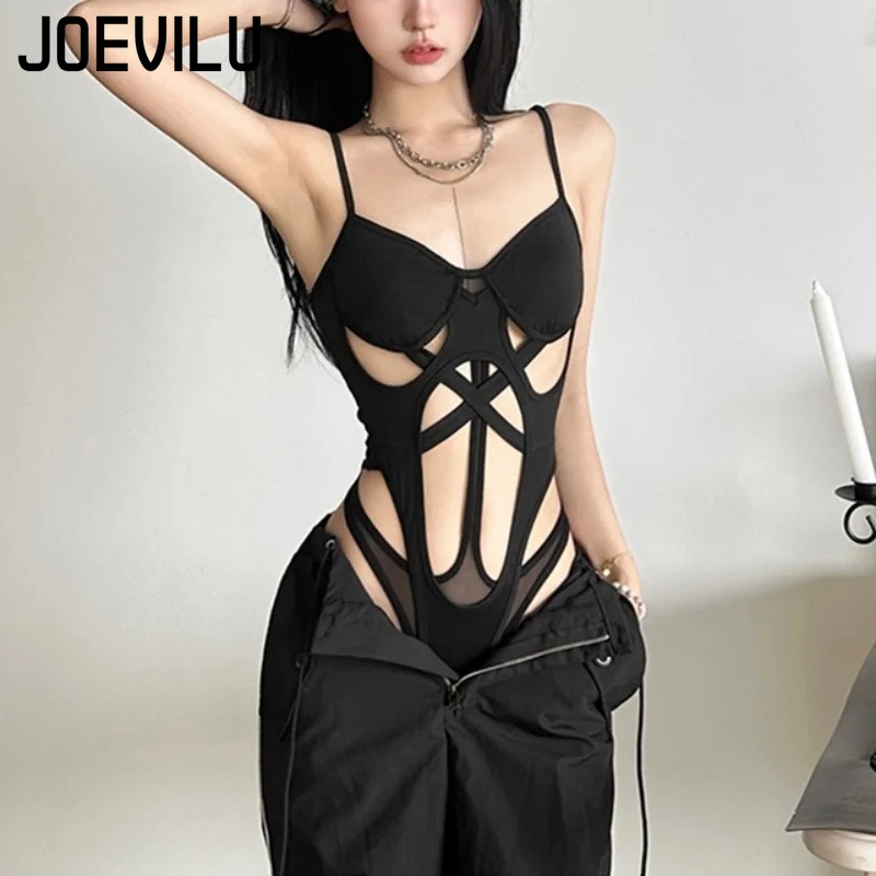 Y2K Black Bodysuit Women Hollo - Summer Clothing Bundle review and price