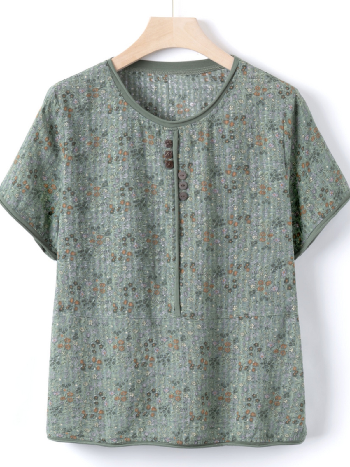 Casual Cotton Silk Short Sleev - Summer Clothing Over 60 review and price