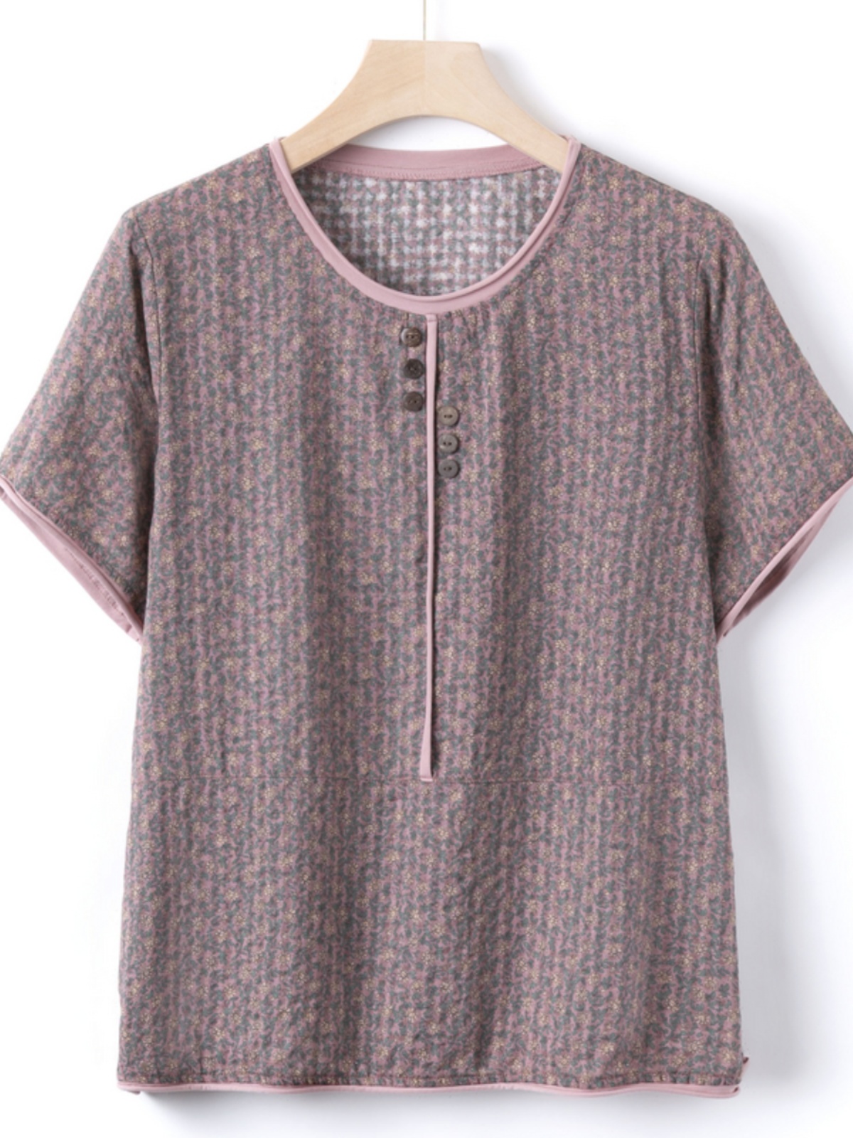 Casual Cotton Silk Short Sleev - Summer Clothing Over 60 review and price