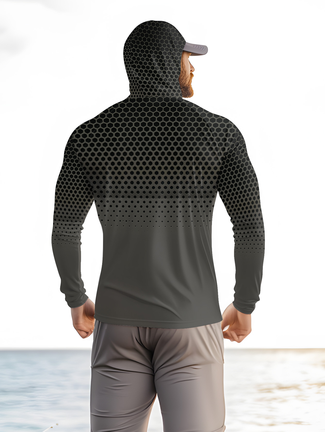 Men Hood Fishing Shirt long sl - Summer Uv Clothing review and price