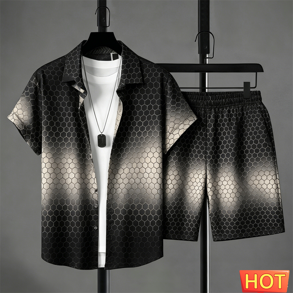 Summer Outfits Man Shirt Set G - Summer Clothing Beach review and price
