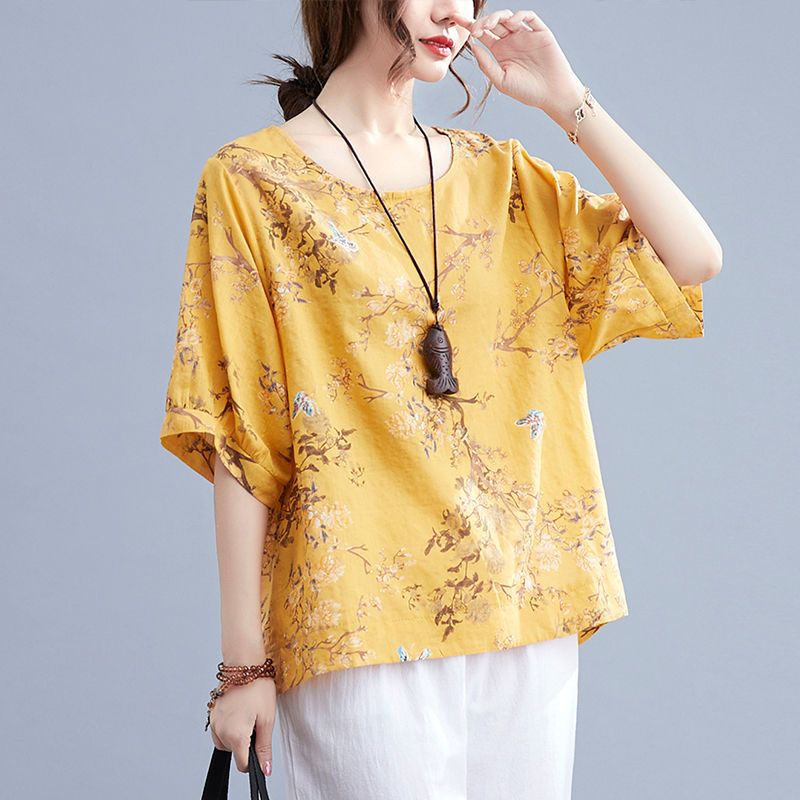 Summer New Cotton Linen Slim F - Summer Clothing Over 60 review and price