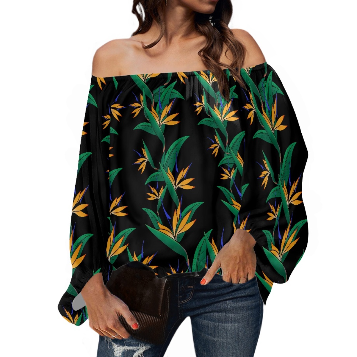 Polynesian Tribal Clothing Sam - Off Shoulder Blouse review and price