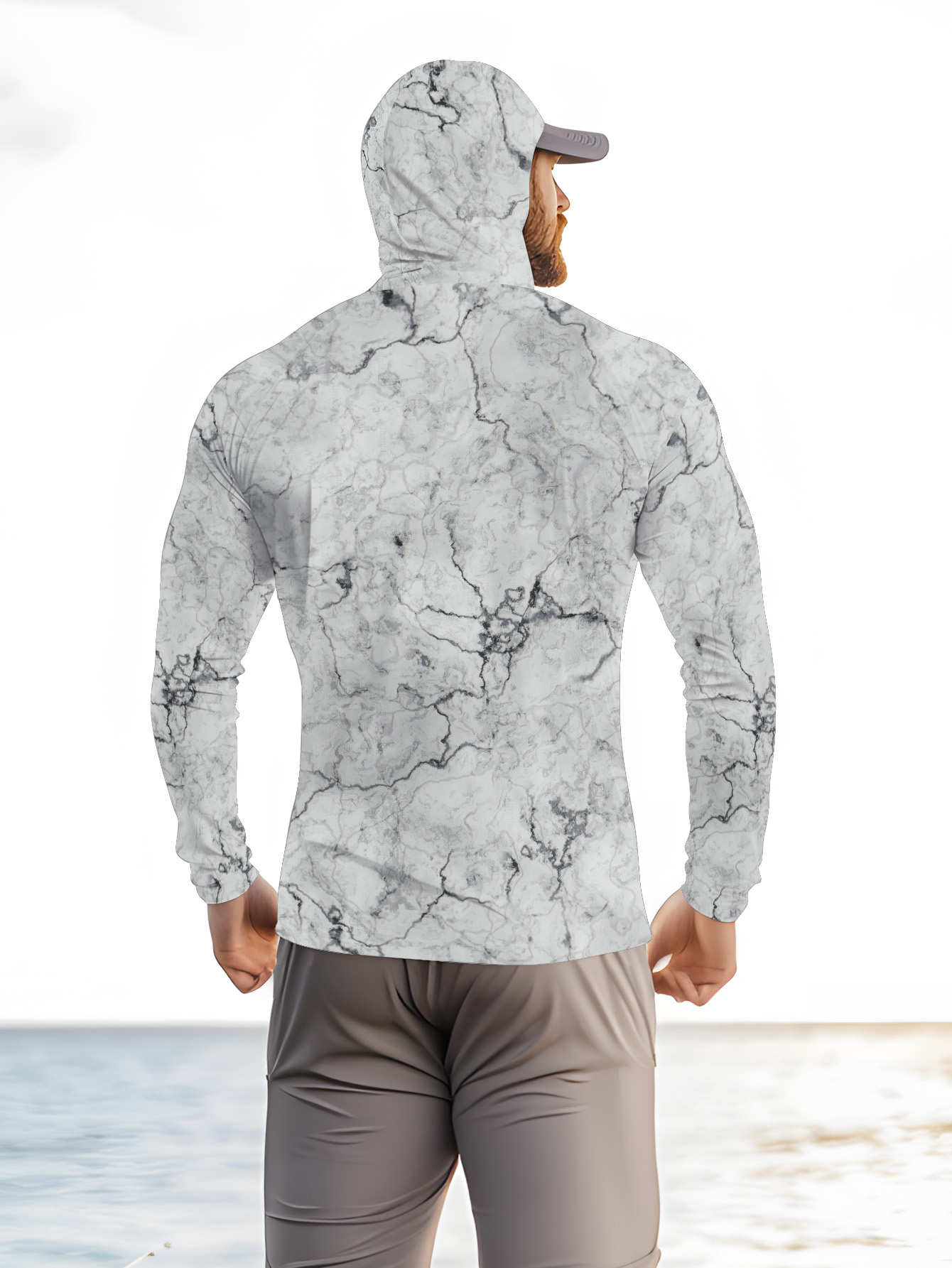 Men Hood Fishing Shirt long sl - Summer Uv Clothing review and price