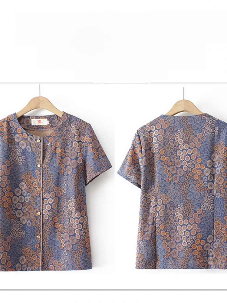 Grandma Style Short Sleeve Two - Summer Clothing Over 60 review and price
