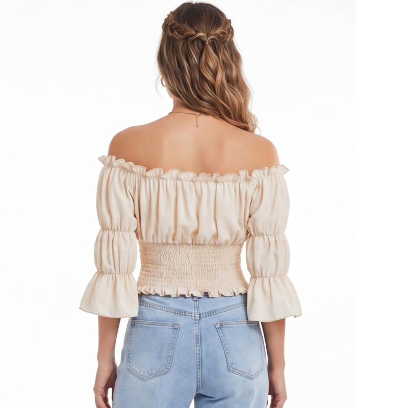 Renaissance Blouse Women Top w - Off Shoulder Blouse review and price