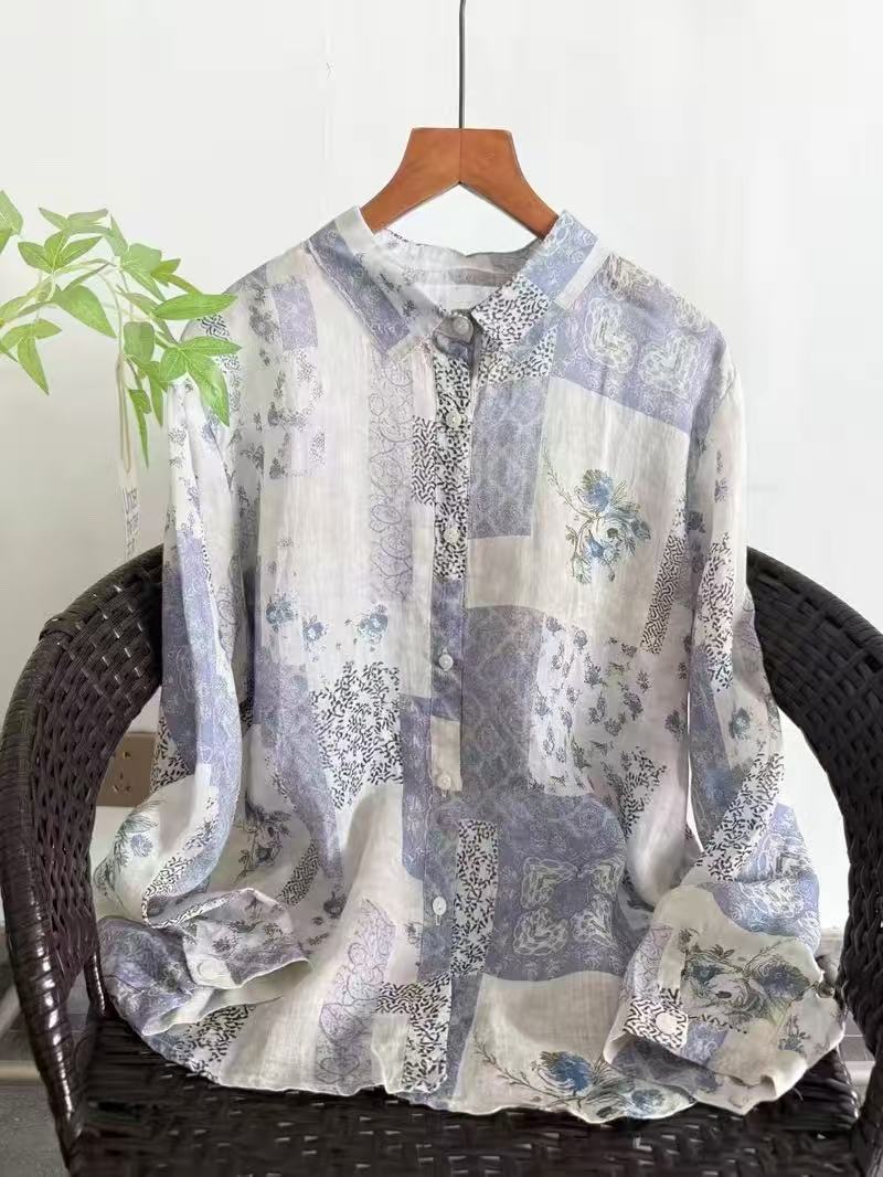 100% Ramie linen shirts and bl - Vintage Summer Clothing Brand review and price