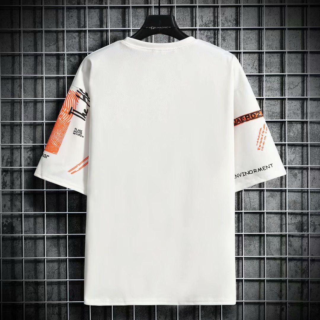 Men Harajuku Graphic Black Sum - Vintage Summer Clothing Brand review and price