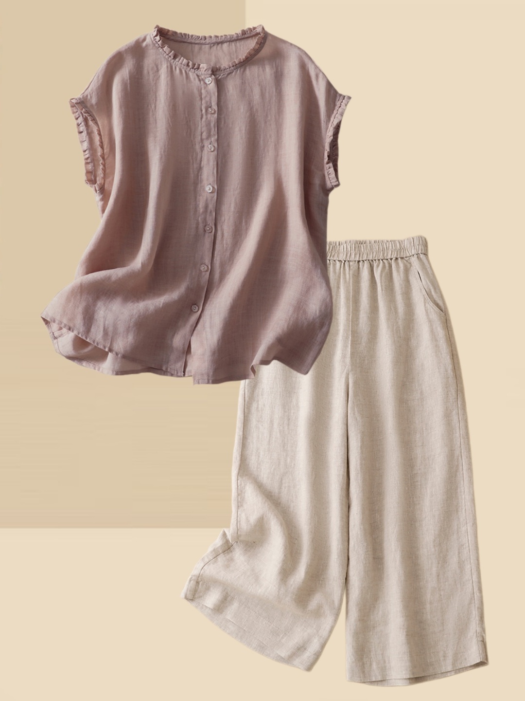 Women's Thin Cotton Linen Shir - Summer Clothing Over 60 review and price