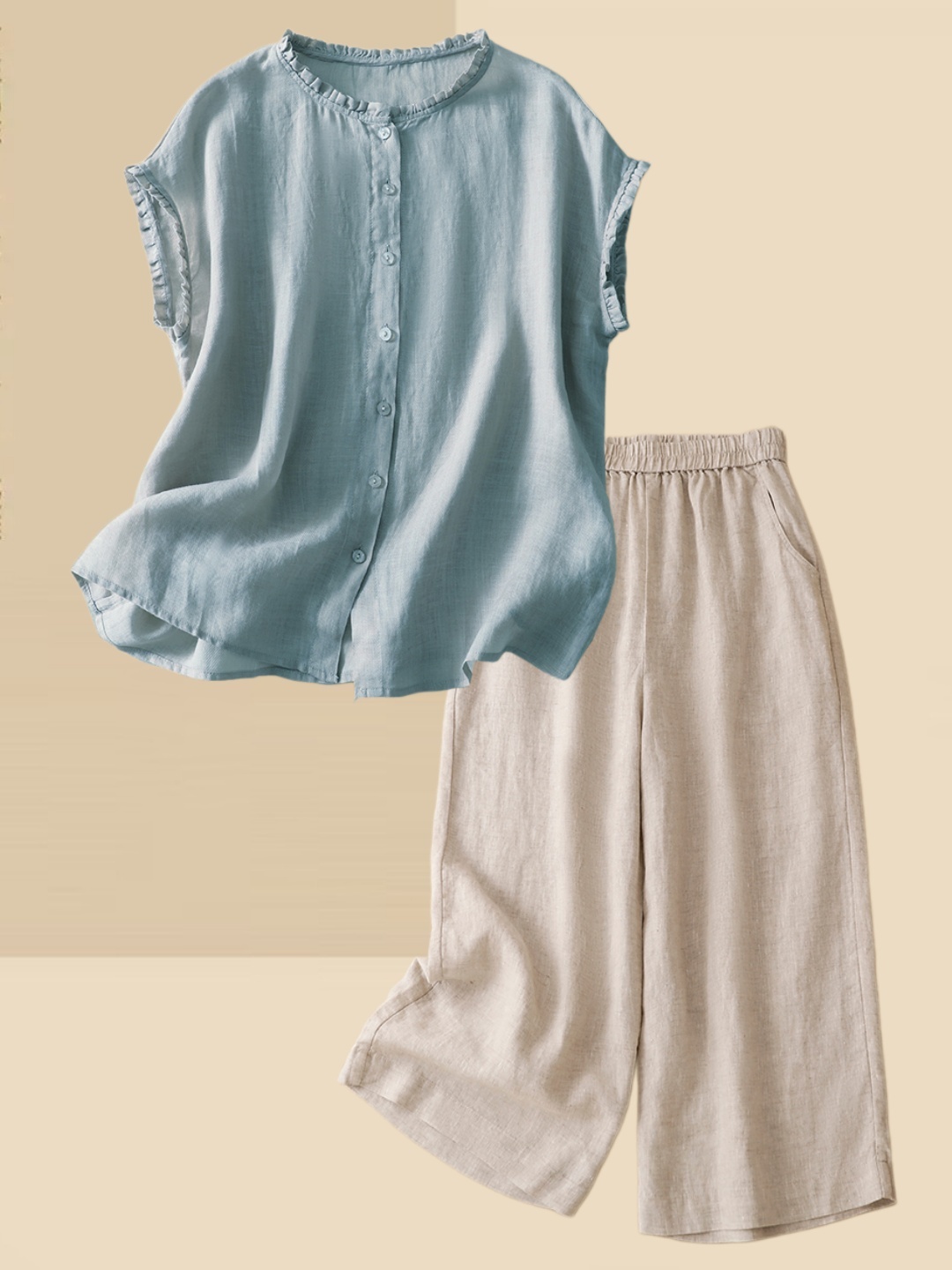 Women's Thin Cotton Linen Shir - Summer Clothing Over 60 review and price
