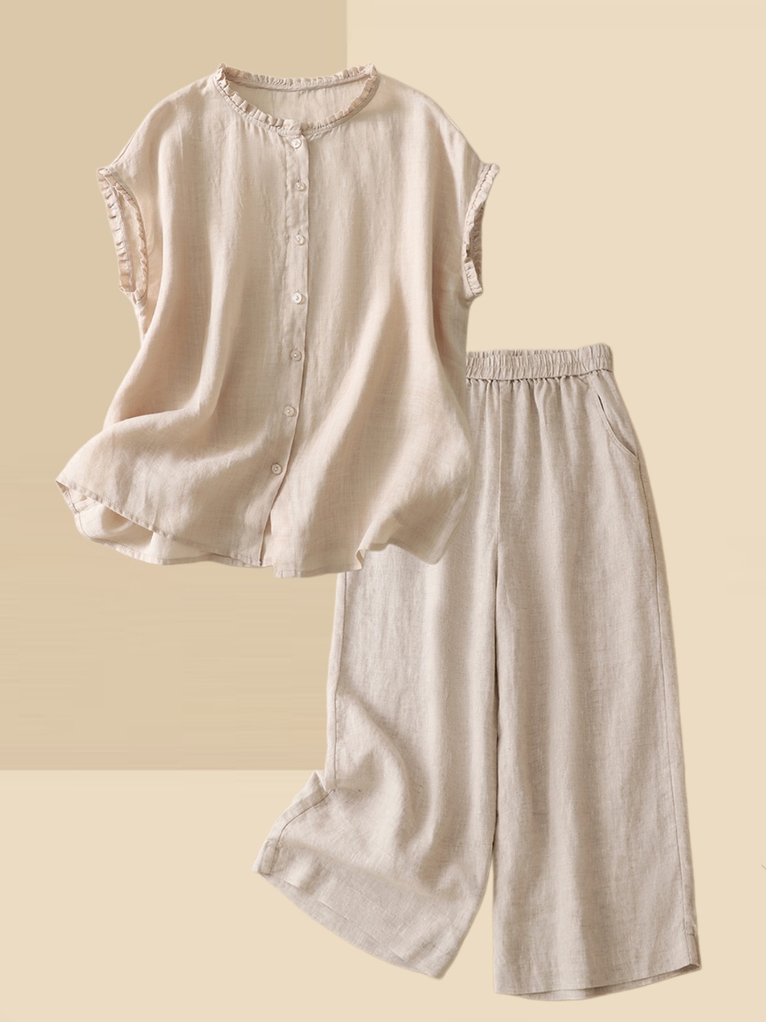 Women's Thin Cotton Linen Shir - Summer Clothing Over 60 review and price