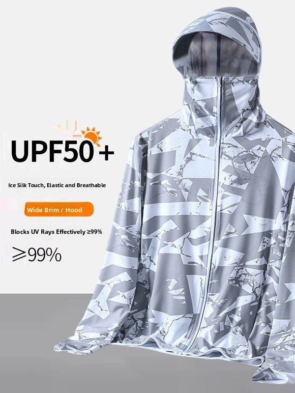 Men's Camouflage Ice Silk Sun  - Summer Uv Clothing review and price