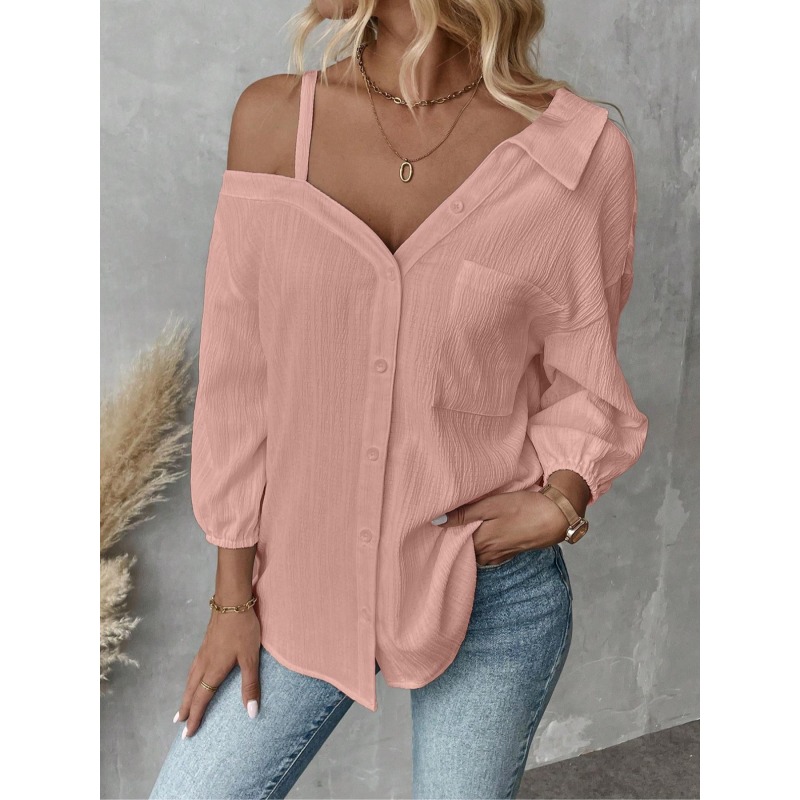 Plus Size1XL-5XL Women Blouses - Off Shoulder Blouse review and price