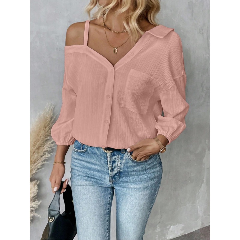 Plus Size1XL-5XL Women Blouses - Off Shoulder Blouse review and price