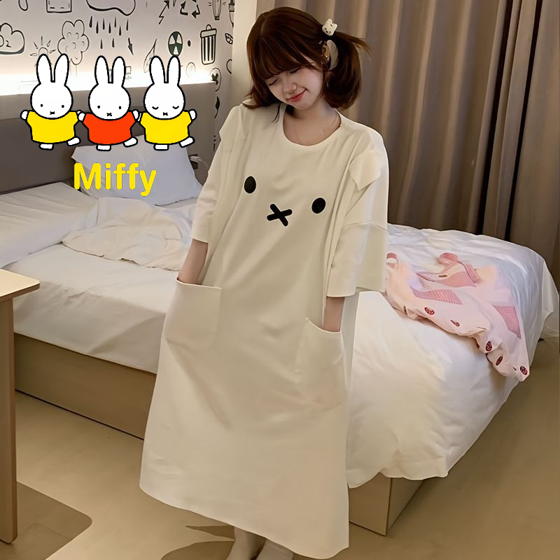 Kawaii Miffy Sleeping Dress Cu - Summer Away Clothing review and price