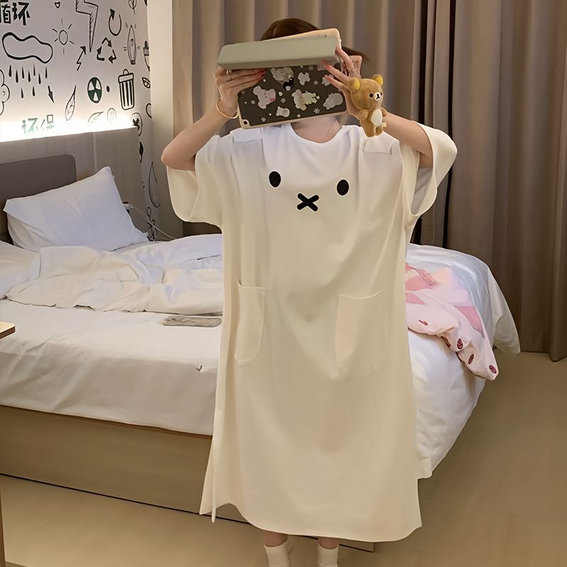Kawaii Miffy Sleeping Dress Cu - Summer Away Clothing review and price