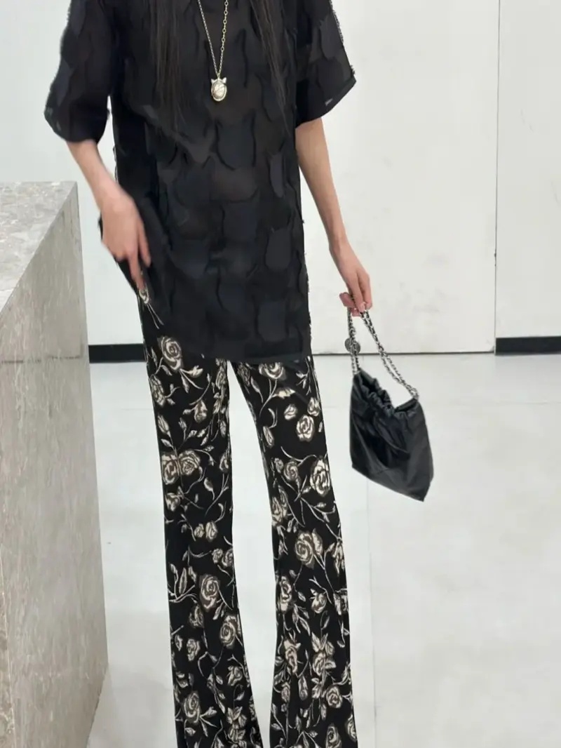 New French Flower Printed Flar - Vintage Summer Clothing Brand review and price