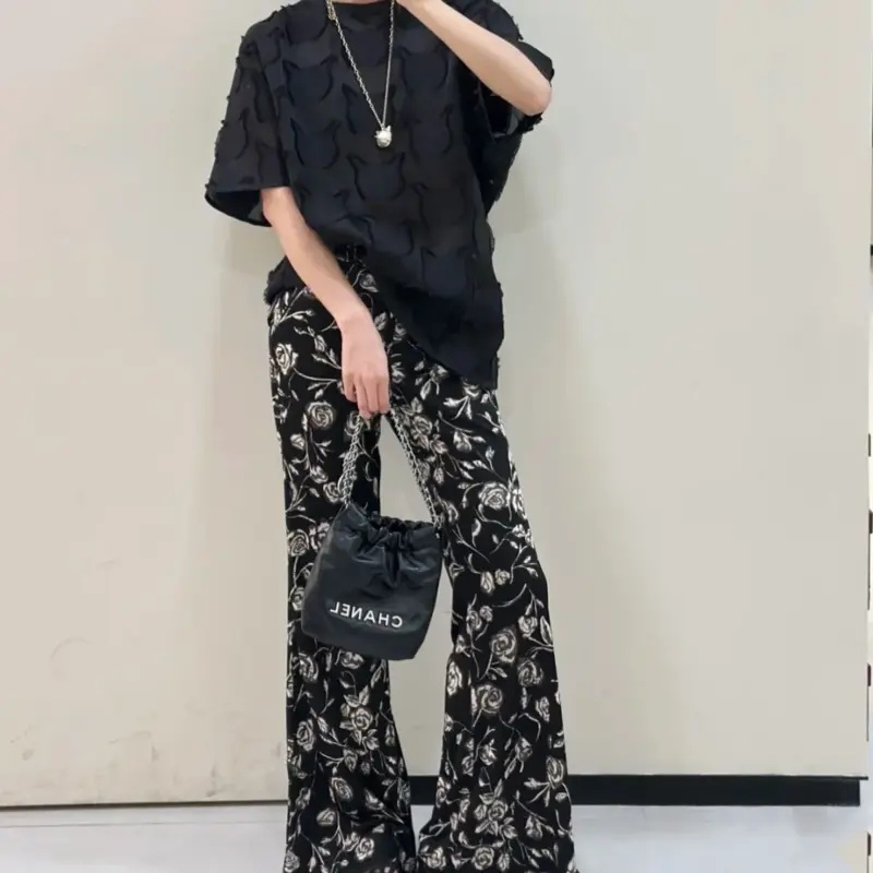 New French Flower Printed Flar - Vintage Summer Clothing Brand review and price